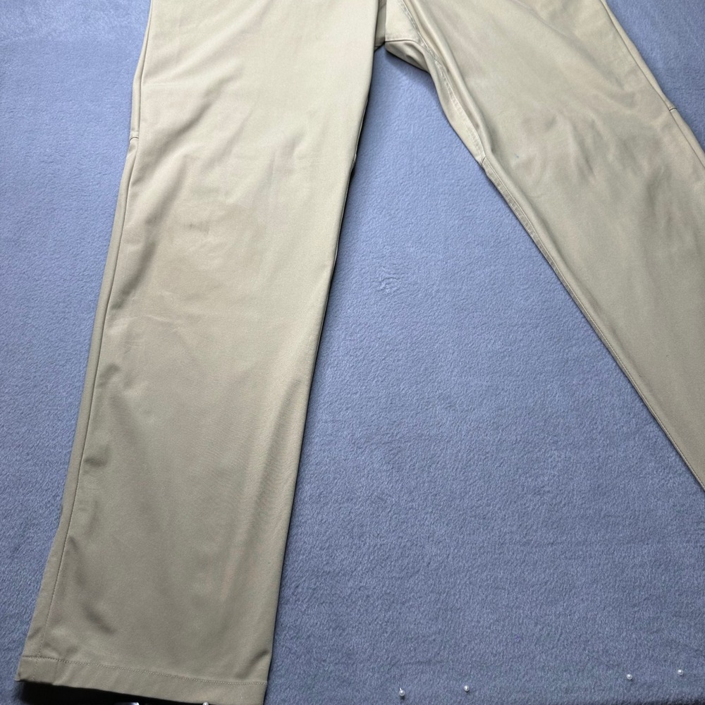 Lululemon Commission Slim Fit Pants Mens 32 Khaki Tan Tech Chino 32x30 - Picture 11 of 13